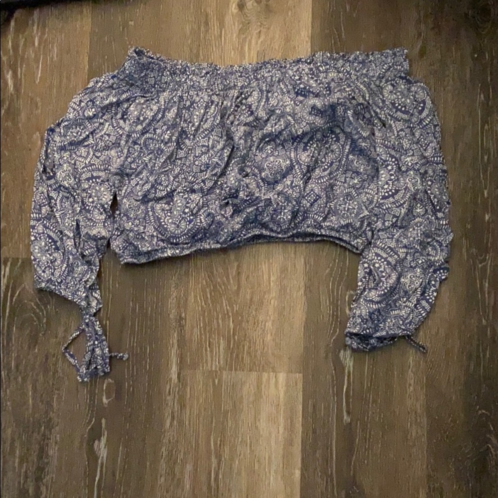 Cute blue croptop